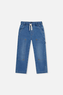 French Terry Denim Pants Light Blue - J20YB25_01250