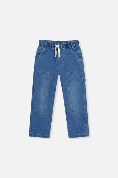French Terry Denim Pants Light Blue - J20YB25_01250