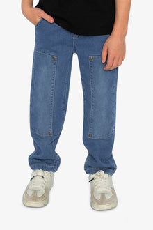 French Terry Denim Pants Light Blue - J20YB25_01250