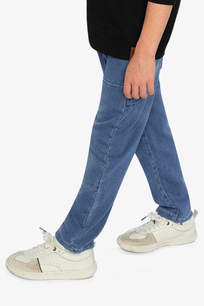 French Terry Denim Pants Light Blue - J20YB25_01250
