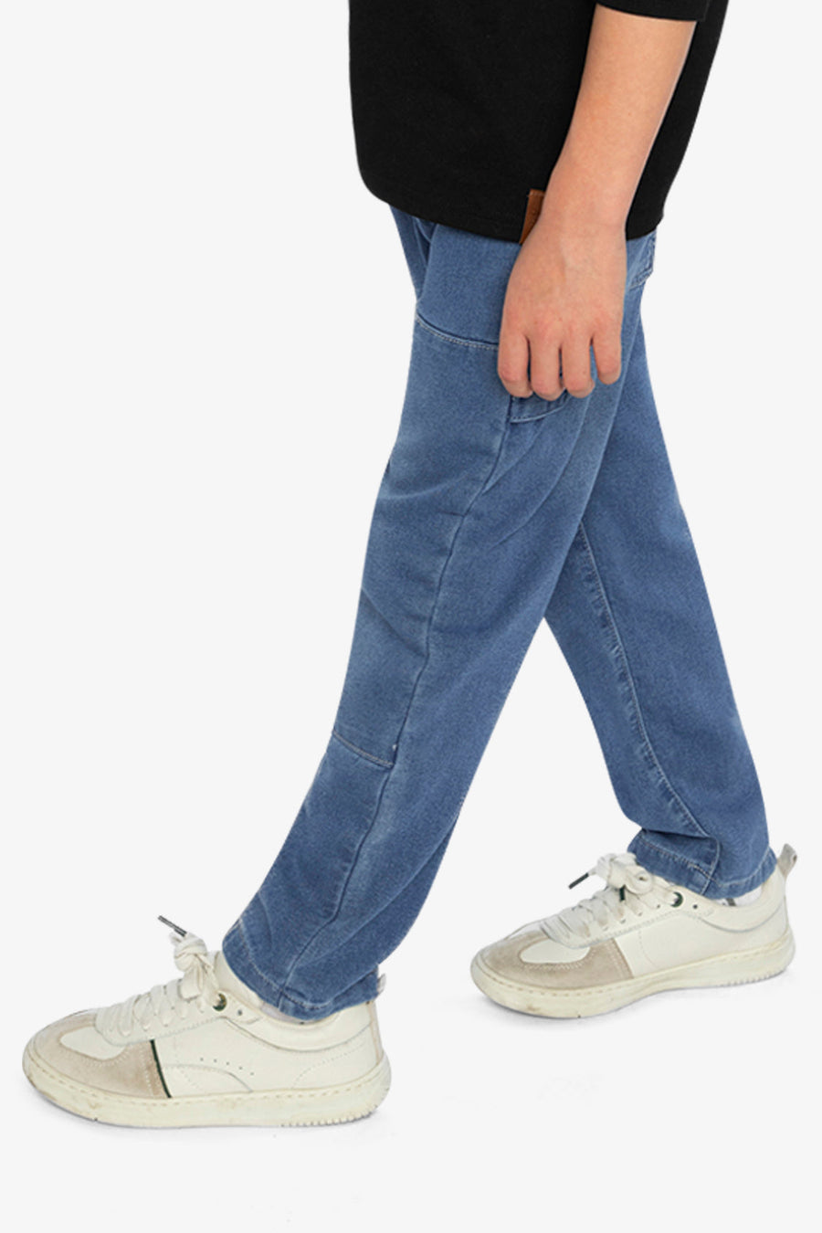 French Terry Denim Pants Light Blue - J20YB25_01250