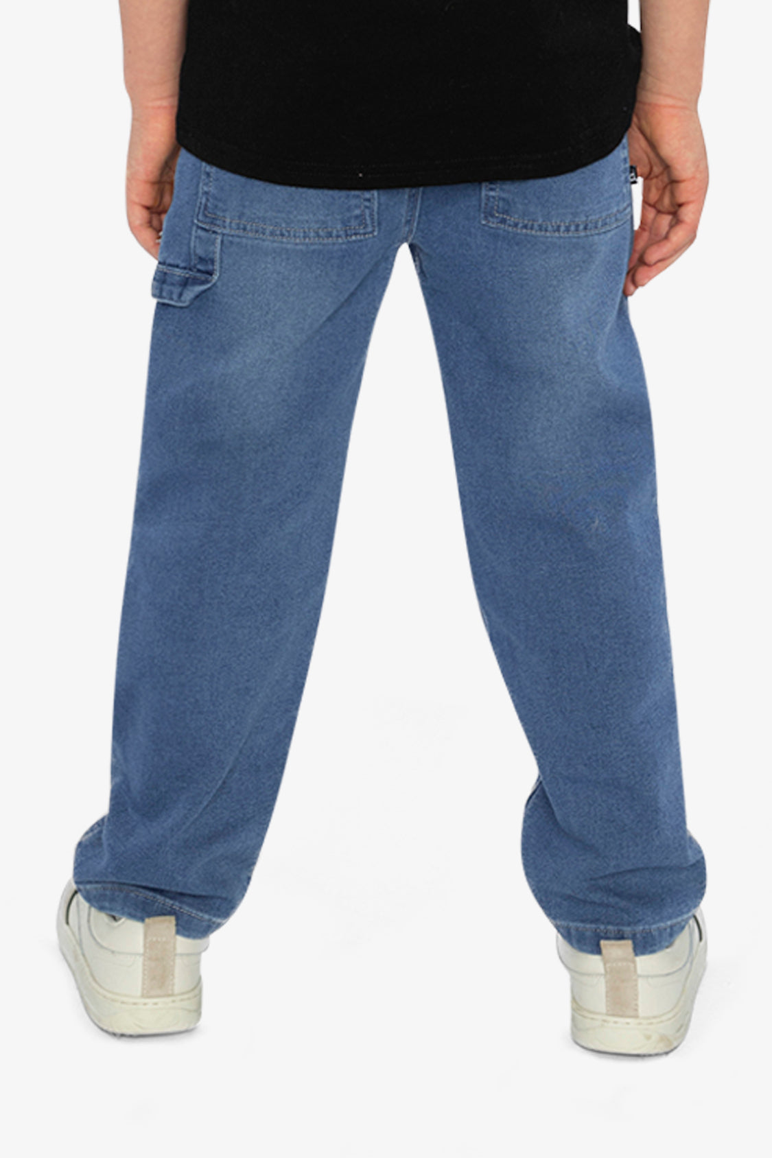 French Terry Denim Pants Light Blue - J20YB25_01250