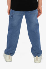 French Terry Denim Pants Light Blue - J20YB25_01250