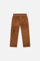 Stretch Corduroy Pants With Cargo Pocket Brown Sugar - J20YB26_01740