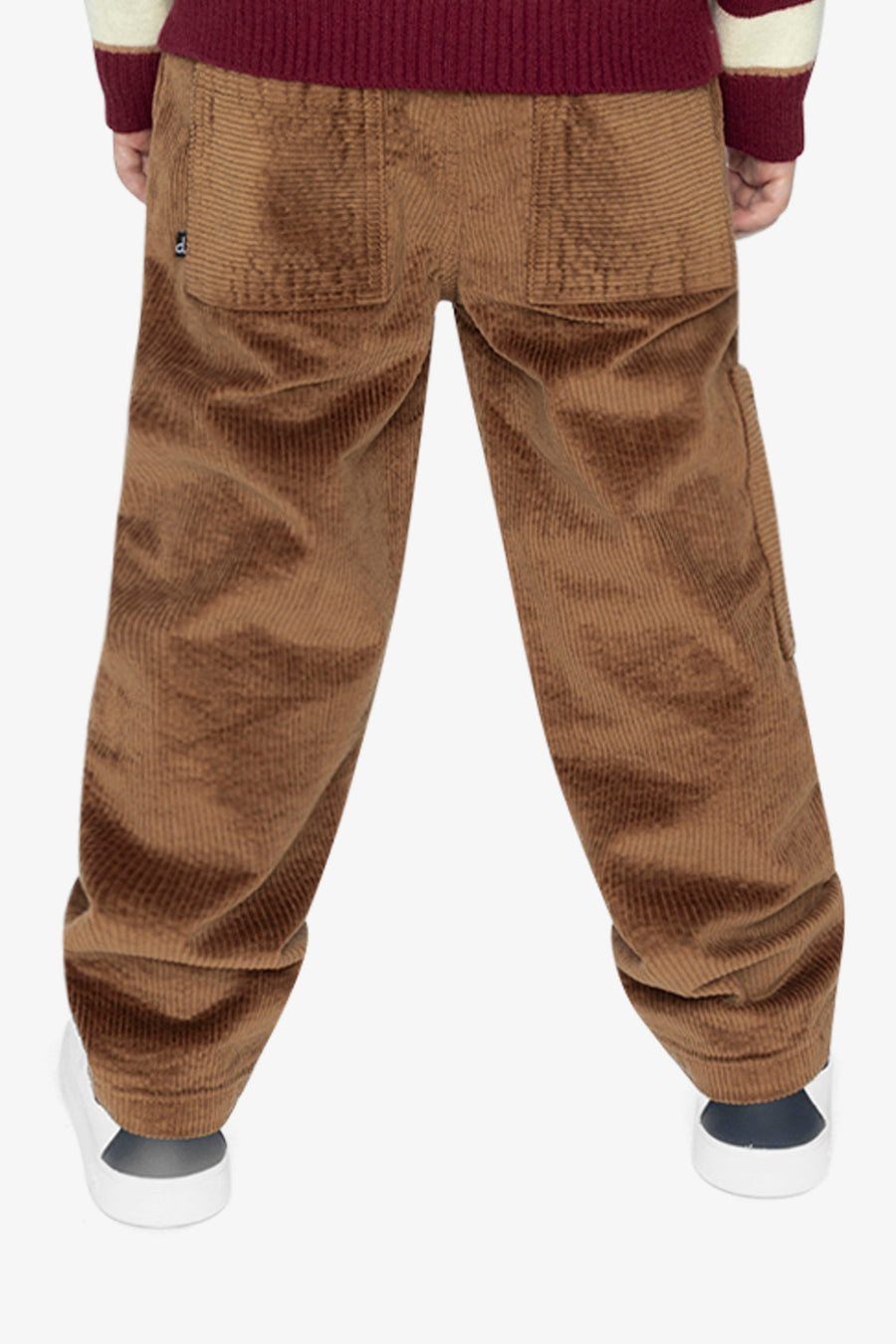 Stretch Corduroy Pants With Cargo Pocket Brown Sugar - J20YB26_01740