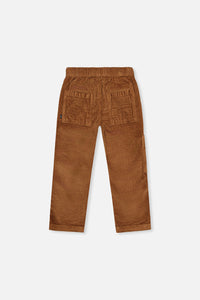 Stretch Corduroy Pants With Cargo Pocket Brown Sugar - J20YB26_01740