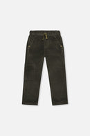 Stretch Corduroy Pants With Cargo Pocket Dark Grey - J20YB26_03070