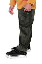 Stretch Corduroy Pants With Cargo Pocket Dark Grey - J20YB26_03070