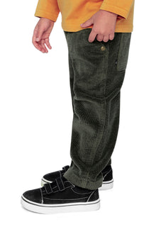 Stretch Corduroy Pants With Cargo Pocket Dark Grey - J20YB26_03070