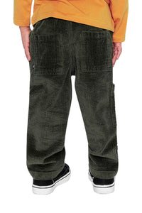Stretch Corduroy Pants With Cargo Pocket Dark Grey - J20YB26_03070