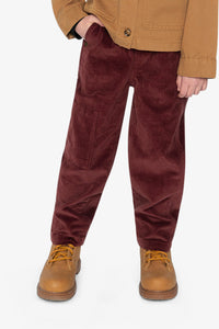Stretch Corduroy Pants With Cargo Pocket Reddish-Brown - J20YB26_07001