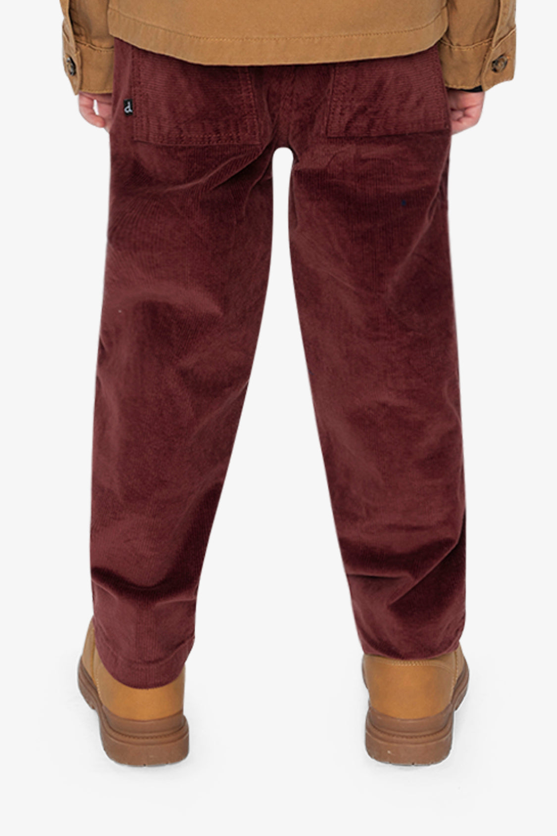 Stretch Corduroy Pants With Cargo Pocket Reddish-Brown - J20YB26_07001