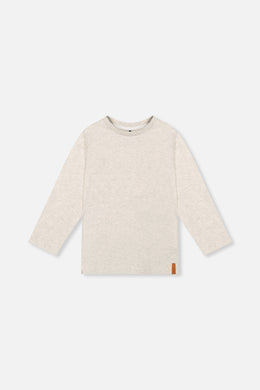 Organic Cotton Long Sleeve T-Shirt Heather Grey - J20YB70_01930