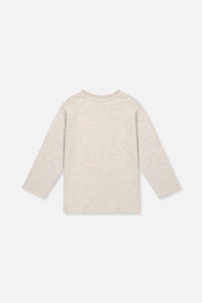Organic Cotton Long Sleeve T-Shirt Heather Grey - J20YB70_01930