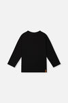 Organic Cotton Long Sleeve T-Shirt Black - J20YB70_09990