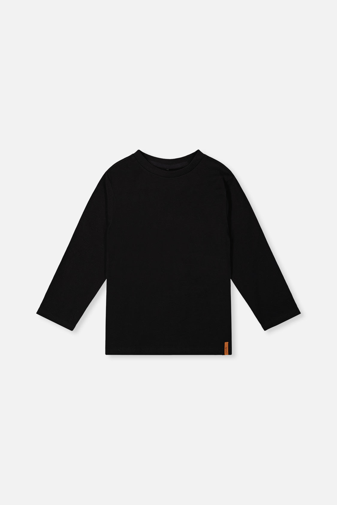 Organic Cotton Long Sleeve T-Shirt Black - J20YB70_09990