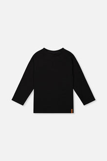 Organic Cotton Long Sleeve T-Shirt Black - J20YB70_09990