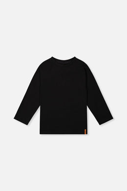 Organic Cotton Long Sleeve T-Shirt Black - J20YB70_09990