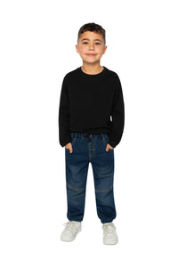 Organic Cotton Long Sleeve T-Shirt Black - J20YB70_09990