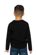 Organic Cotton Long Sleeve T-Shirt Black - J20YB70_09990
