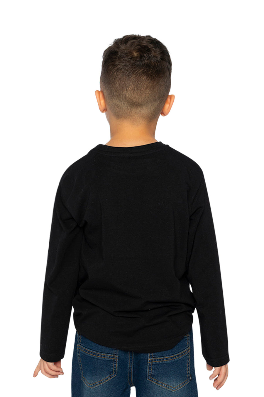 Organic Cotton Long Sleeve T-Shirt Black - J20YB70_09990