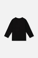 Organic Cotton Long Sleeve T-Shirt Black - J20YB70_09990