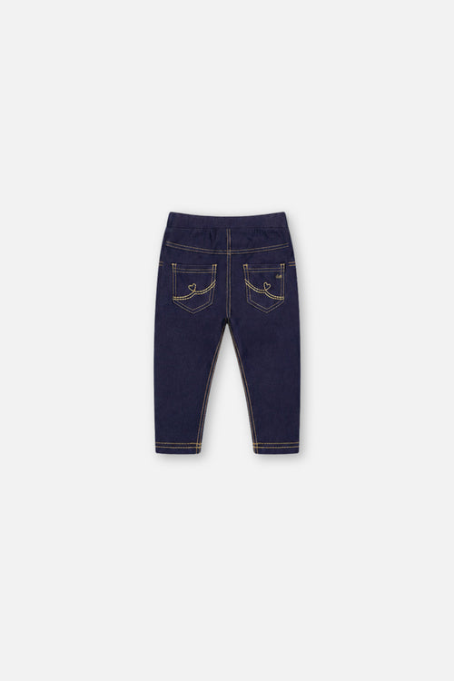 Baby-Jeggings aus marineblauem Denim