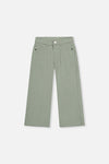 Stretch Corduroy Wide Leg Pants Pale Turquoise - J20YG21_03250
