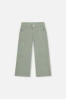 Stretch Corduroy Wide Leg Pants Pale Turquoise - J20YG21_03250