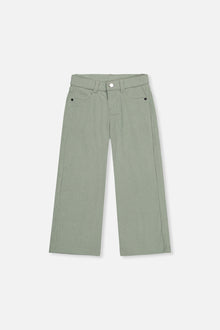 Stretch Corduroy Wide Leg Pants Pale Turquoise - J20YG21_03250