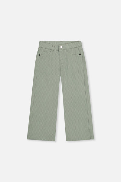 Stretch Corduroy Wide Leg Pants Pale Turquoise - J20YG21_03250