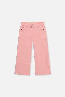 Stretch Corduroy Wide Leg Pants Pink - J20YG21_06210