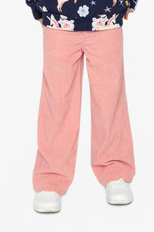Stretch Corduroy Wide Leg Pants Pink - J20YG21_06210