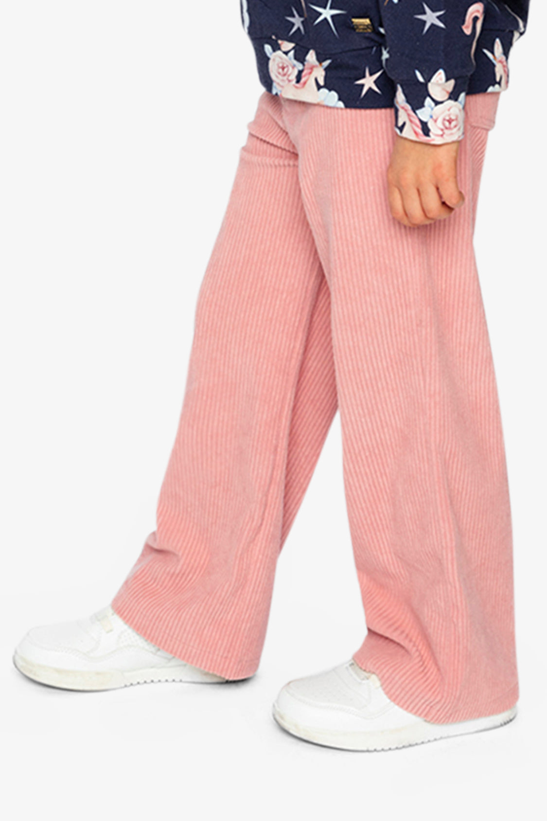 Stretch Corduroy Wide Leg Pants Pink - J20YG21_06210