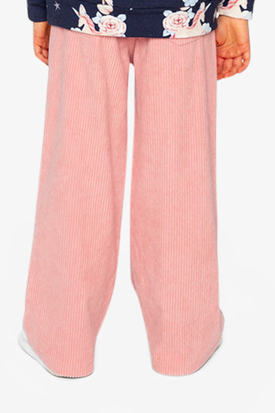 Stretch Corduroy Wide Leg Pants Pink - J20YG21_06210