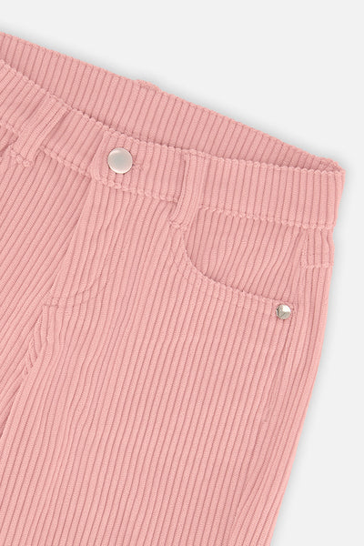 Stretch Corduroy Wide Leg Pants Pink - J20YG21_06210