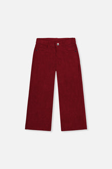 Stretch Corduroy Wide Leg Pants Reddish-Brown - J20YG21_07001
