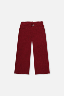 Stretch Corduroy Wide Leg Pants Reddish-Brown - J20YG21_07001