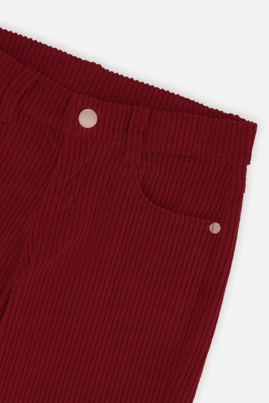 Stretch Corduroy Wide Leg Pants Reddish-Brown - J20YG21_07001
