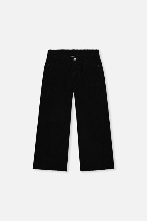 Stretch Corduroy Wide Leg Pants Black - J20YG21_09990