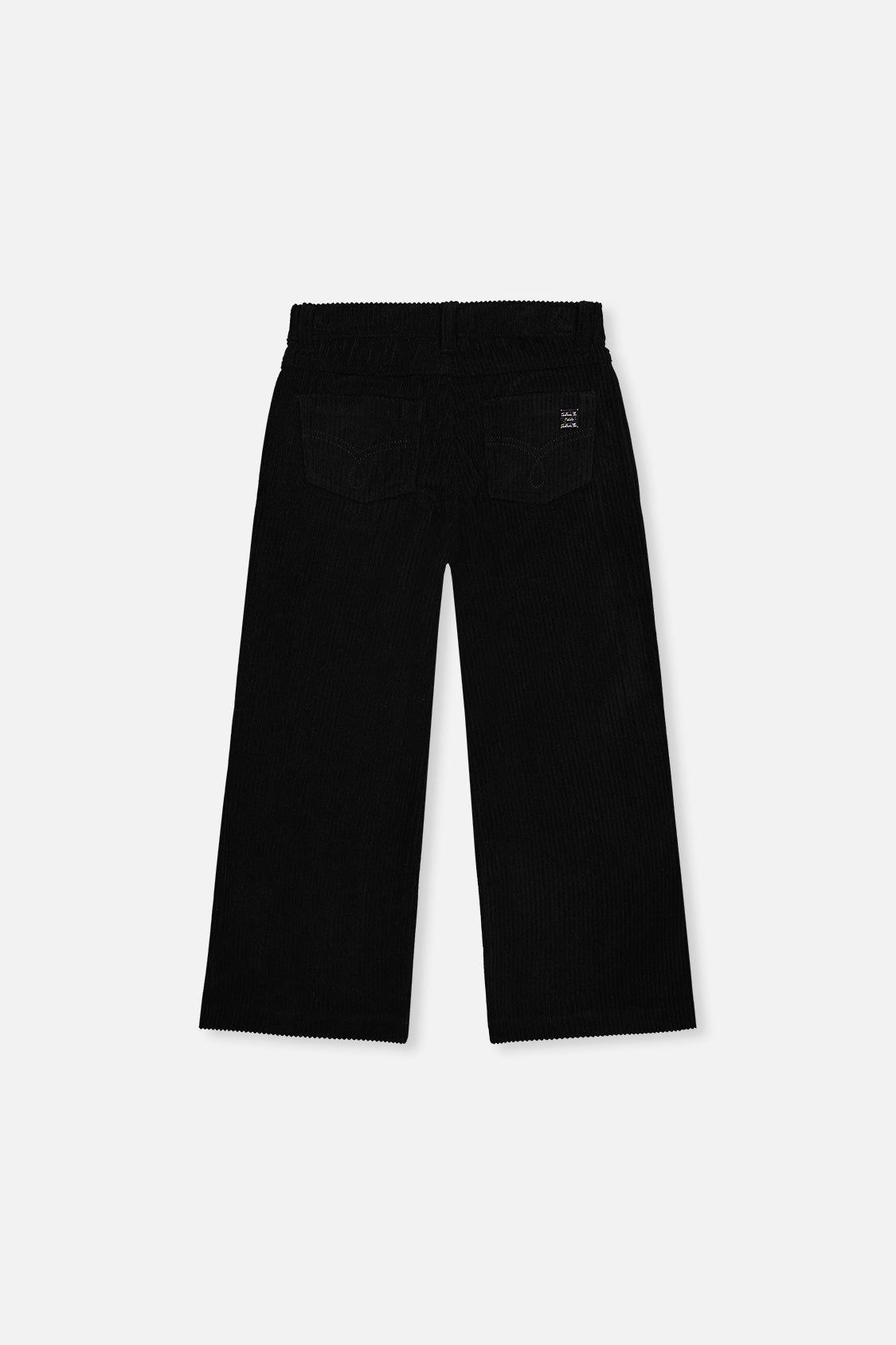 Stretch Corduroy Wide Leg Pants Black - J20YG21_09990