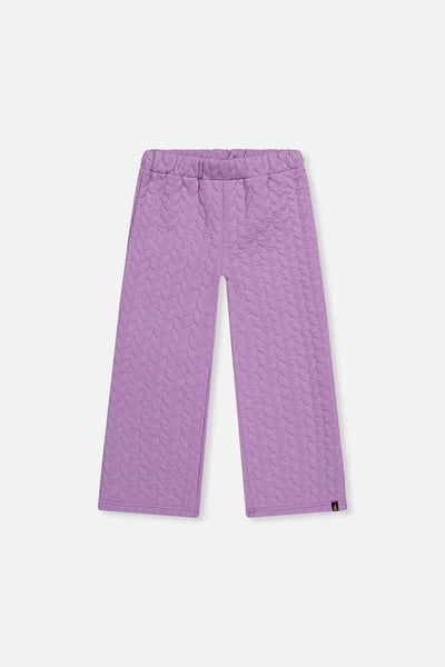 Wide Leg Jacquard Pants Purple - J20YG22_05930
