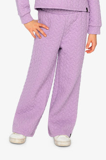 Wide Leg Jacquard Pants Purple - J20YG22_05930