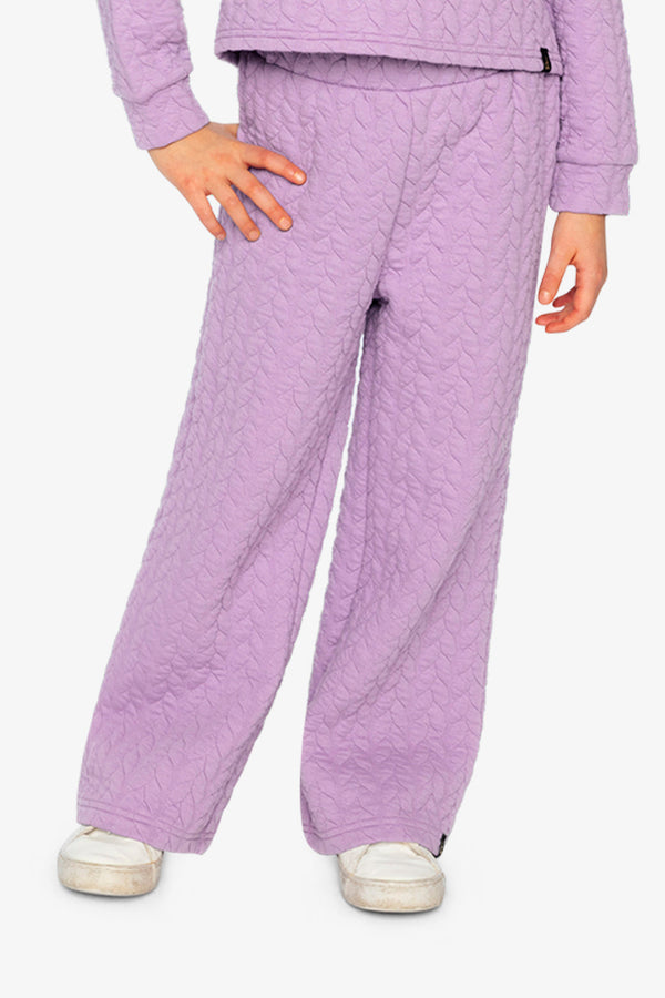 Wide Leg Jacquard Pants Purple - J20YG22_05930