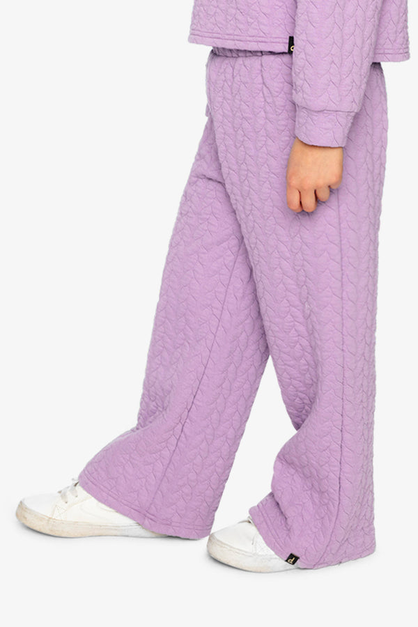 Wide Leg Jacquard Pants Purple - J20YG22_05930
