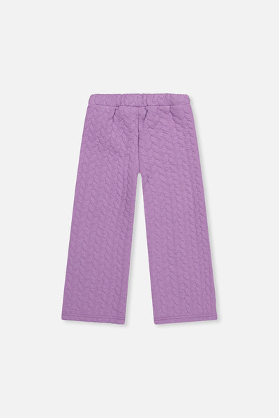 Wide Leg Jacquard Pants Purple - J20YG22_05930