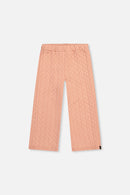 Wide Leg Jacquard Pants Pink - J20YG22_08100