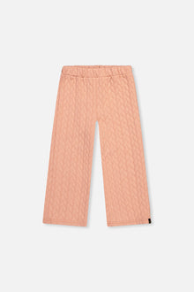 Wide Leg Jacquard Pants Pink - J20YG22_08100