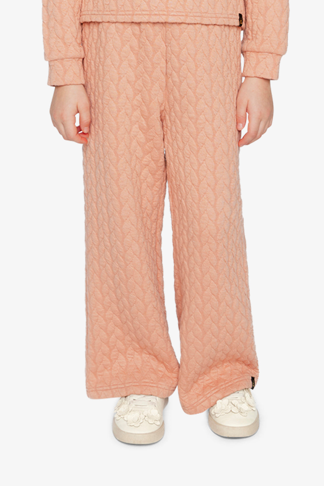 Wide Leg Jacquard Pants Pink - J20YG22_08100