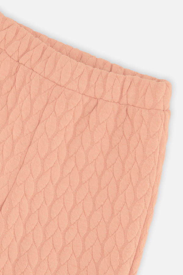 Wide Leg Jacquard Pants Pink - J20YG22_08100